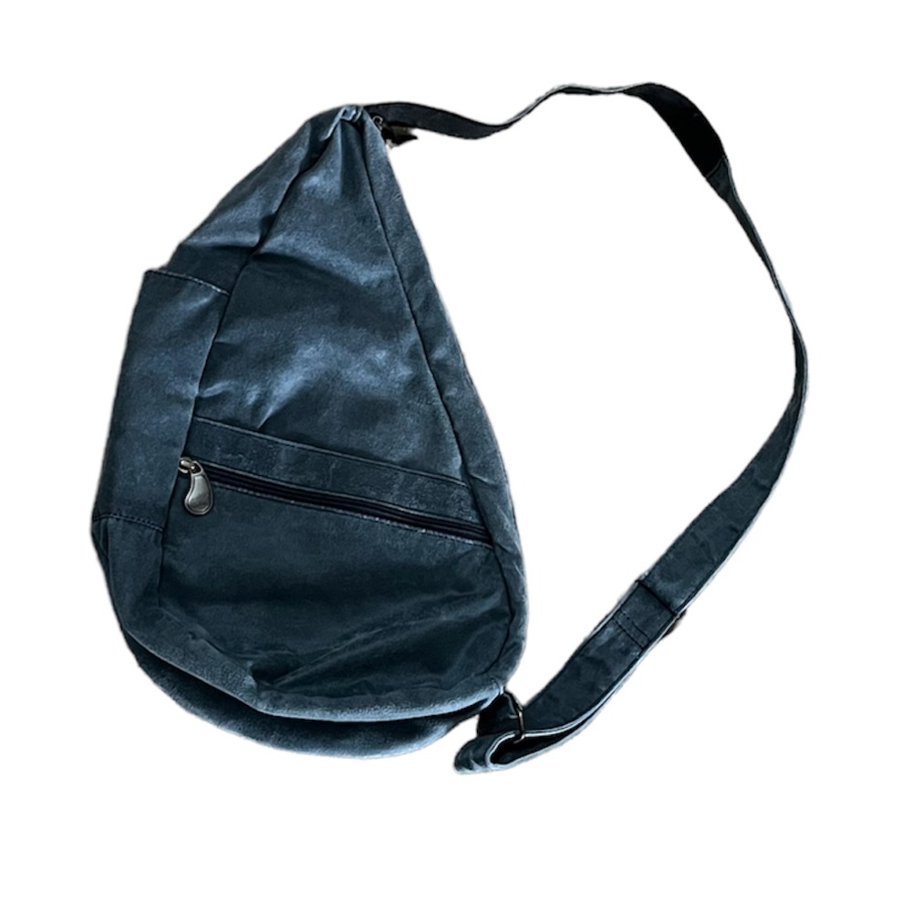 Ameri Bag | Healthy Back Bag Suede Blue Sling - image 1